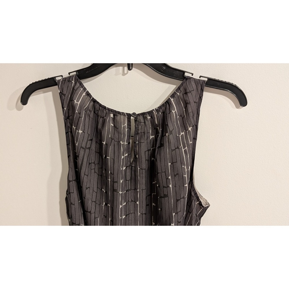 Maternity Belted Shift Dress Sleeveless by A Pea In The Pod, Gray, Size L - Picture 6 of 14